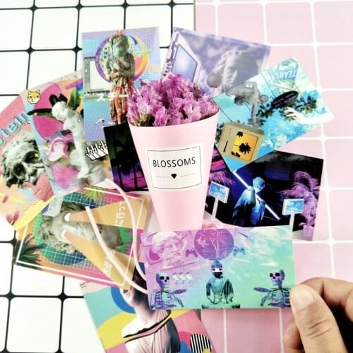 10pcs/lot Vapour Wave Dream Stickers Set Decorative Stationery Stickers Scrapbooking DIY Diary Album Stick Lable