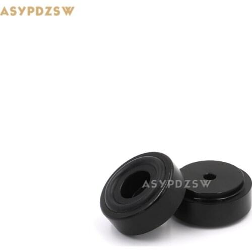 4PCS 30*13 Classic pure black aluminum Audio amplifier Speaker damping pads Computer machine feet