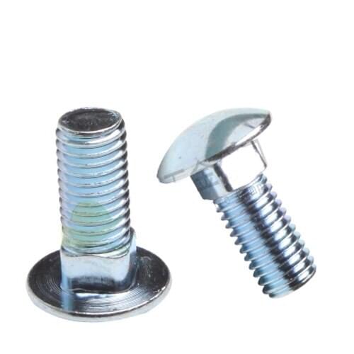 5pcs M12 Carriage screw Galvanized GB14 Semicircular head Square neck bolt Shelf screw Computer table accessories