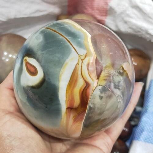 600g/1000g/1500g Crystal ball Natural Ocean Jasper Quartz sphere Orb Gem Stone Healing