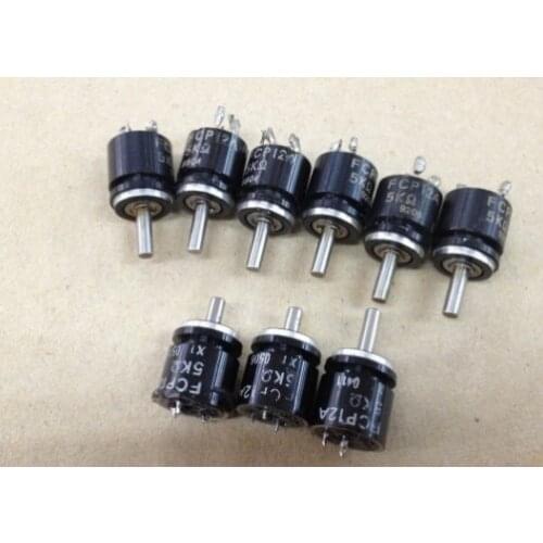 Used Japan FCP12A 5K shaft 6.5mm and 10mm precision conductive plastic potentiometer servo installation switch