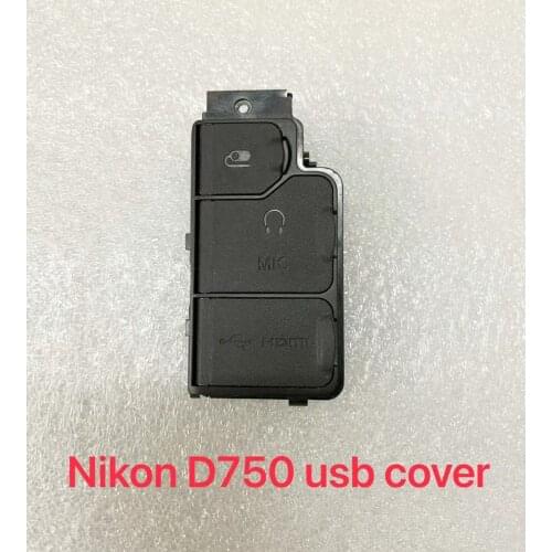 For Nikon D750 DSLR Side Cover With USB Rubber HDMI MIC ORIGINAL