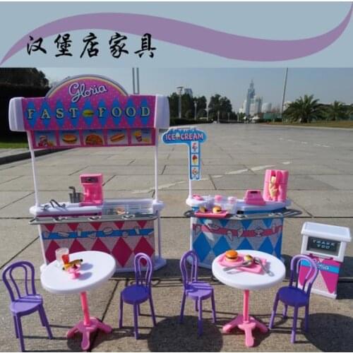 For supermarket barbie doll food drink tableware dining table accessories dining room 1/6 bjd doll house furniture set toy gift