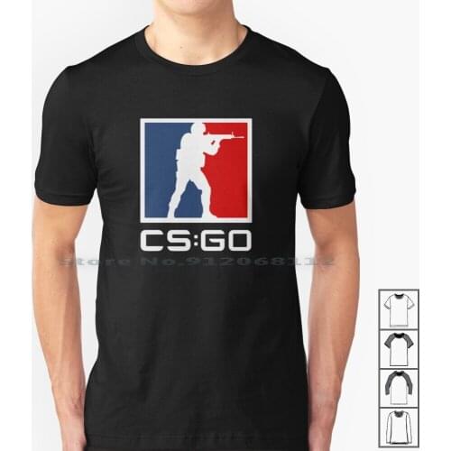 Counter Strike : Global Offensive Logo T Shirt 100% Cotton Csgo Counter Stroke Global Offensive Cs Go Logo Awp Ak47 Dust2