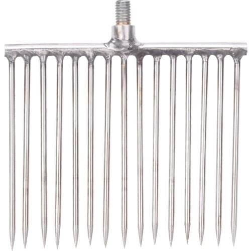 Stainless Steel 15 Prongs Harpoon Gig Gaff Hook Barb Fish Spear For Outdoor Fishing Tackle Small And Hard Small And Light