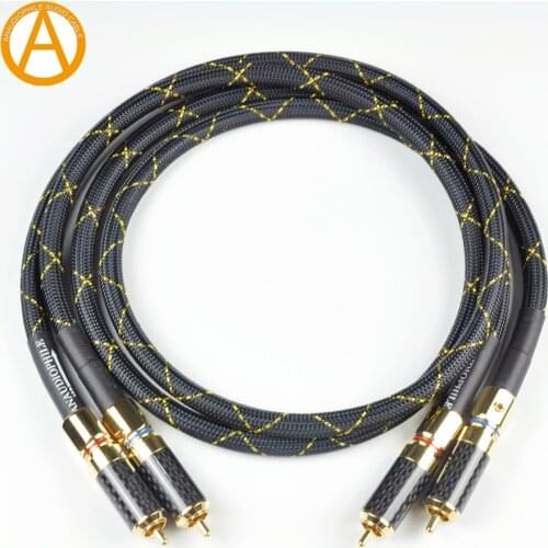 Hi-End RCA Audio Cable Hi-Fi Silteck SQ88 G5 RCA Interconnect Audio Cable For Preamplifier Amplifier DAC Guitar Box