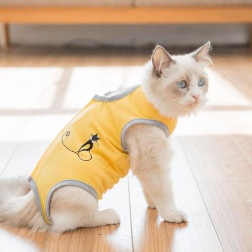 Cat Casting Clothes Anti Petting Suit Comfortable Cat Recovery Clothes Female Male Cat Vest All Season Clothes Accessories