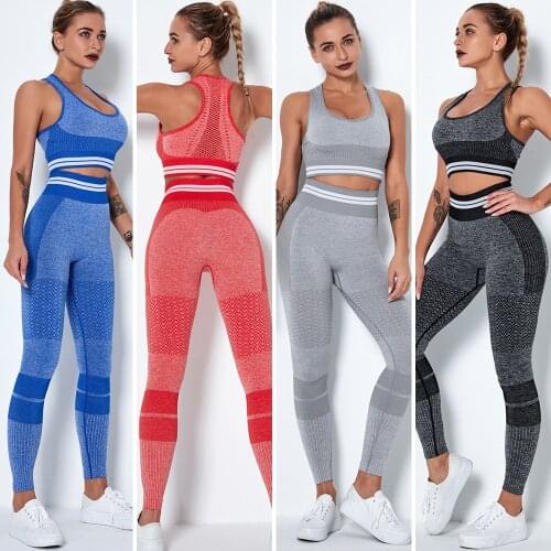 2021 Hollow Yoga Sets Biker Shorts Sportsuit Sexy Crop Tops Peach Hip Up Leggings Gym Fitness Two Pieces Set Workout Tracksuit