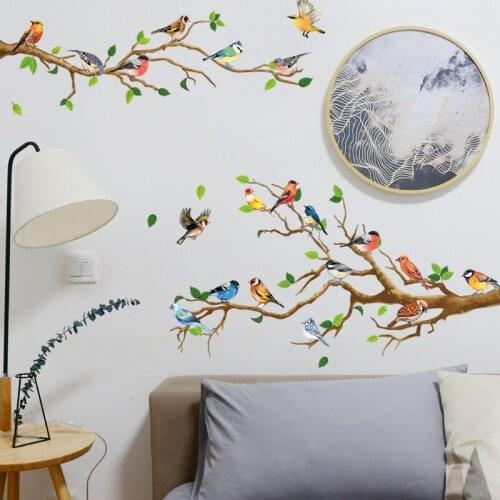 Birds Flying Wall Sticker Living Room Bedroom Decorations Wallpaper Mural Removable Stickers