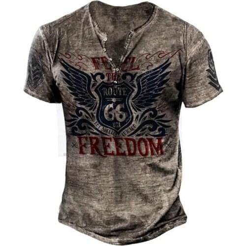Summer Fashion Loose Men Polo Shirt Casual Vintage Distressed Printed Short-sleeved Buttons Tee Shirt POLO For Male Tops