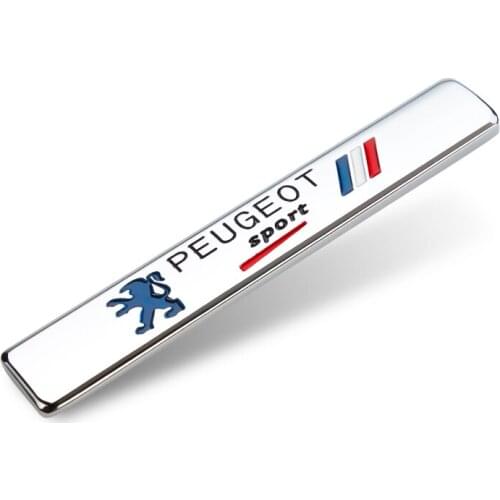1Pcs 3D Metal Car Fender Emblem Sticker Badge Accessories For Peugeot 206 307 308 207 3008 208 407 508 2008 5008 301 406 408 607