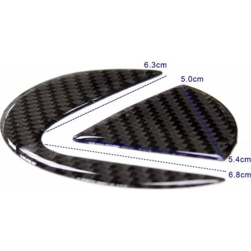 Carbon Fiber Trunk Emblem Insert Decal For Lexus IS F Sport, GS RX 2006-2013