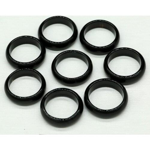 Natural black ring for men and women textured handmade brand couple rings decorated natural