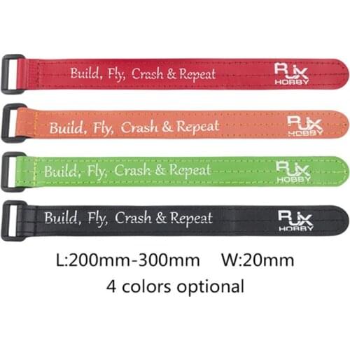 RJXHOBBY Non-Slip Silicone Battery Straps 200*20mm 250*20mm 300*20mm for FPV RC Drone Parts 4pcs/lot