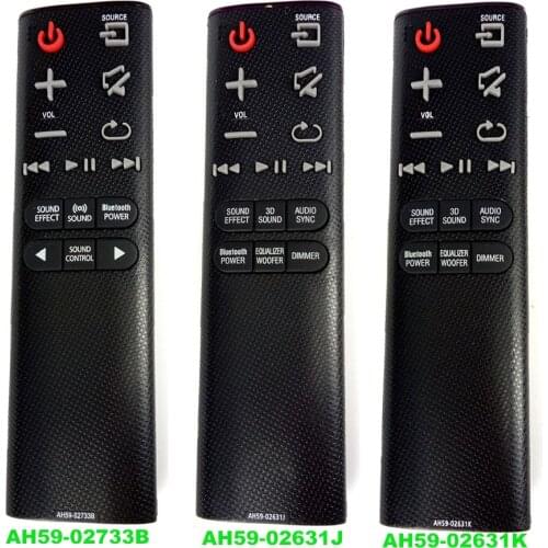 NEW AH59-02733B AH59-02631K AH59-02631J for Samsung Soundbar Remote Control for HW-J4000 HW-K360 HW-H450 HW-HM45 HW-H430 HW-H450