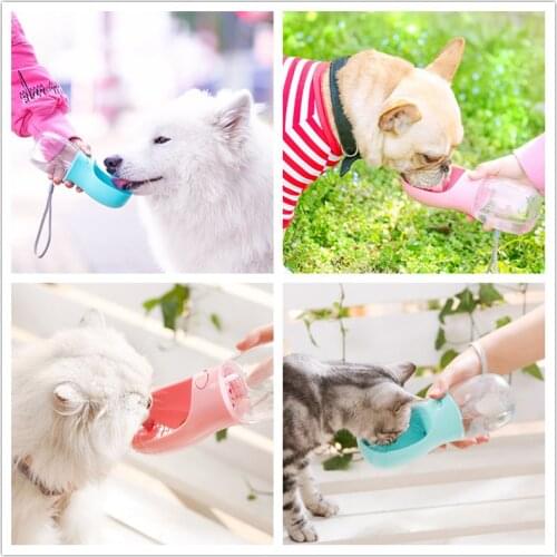 350/480/550ML Portable Pet Dog Water Bottle For Small Large Dogs Outdoor Water Cup Travel Dogs Water Bowl Water Dispenser Feeder