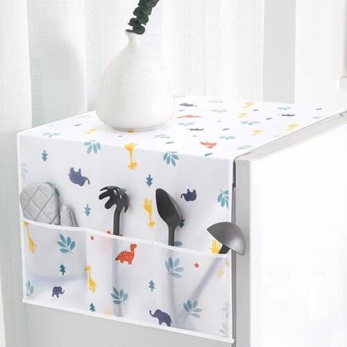 Refrigerator dust cover multi-purpose dustproof cloth PEVA waterproof washing machine cover household multifunctional storage