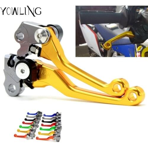 Pit Dirt Bike Brake Clutch Lever Handle For suzuki RM125 RM250 1996 1997 1998 1999 2000 2001 2002 2003 CNC Pivot Brake Clutch