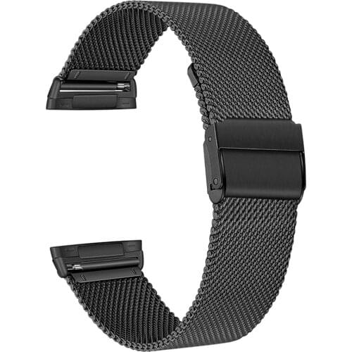 Mesh Metal Strap for Fitbit Sense/Versa 3 Watch Band Stainless Steel Wristband Accessory Bracelet for Fitbit Versa 3 Bands
