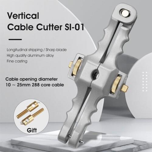 SI-01 Longitudinal Opening Knife Longitudinal Sheath Cable Slitter Fiber Optical Cable Stripper 10-25mm