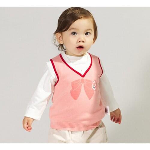 TALLOLY net red childrens sweater 2020 autumn and winter college style baby knitted vest baby autumn sweater