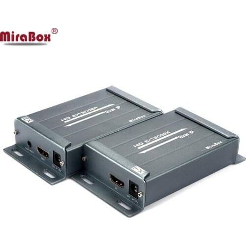 MiraBox HDMI RJ45 Extender HDMI Receiver Sender Over TCP/IP IP RJ45 Ethernet Cable Cat5e Cat6 HDMI Audio Extender Like Splitter