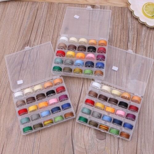 Sewing Waxed Thread Hand Stitching Round String Cord for Craft DIY 25 Assorted Colors