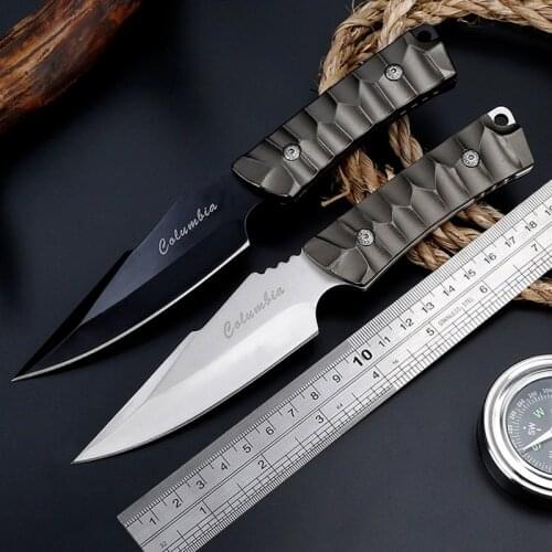 High Hardness Sharp Straight Knife Field Survival Multi-function Outdoor Knife Portable Small Straight Knife Gadgets for Men