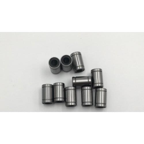 YTP 10pcs LM8UU Ball Bearings 8mm Bushing For CNC 3D Printers Parts Rail Linear Long Rod Shaft Part 8*15*24mm Bush Taiwan import