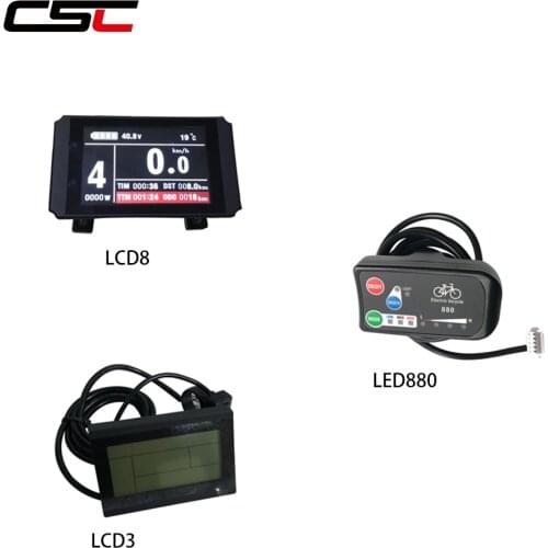 Electric Bike Display 36V 48V intelligent KT LCD3 LCD8 LED880 ebike LCD Bike Control Panel