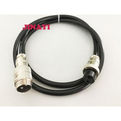 2 pin Core 16mm GX16 Air Plug Male Female Aviation Socket Connector Plug Cable 1m