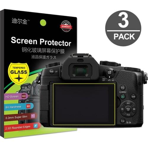 3x Tempered Glass Screen Protector for Panasonic G80 G85 FZ2500 FZ2000 FZ1000 II ZS100 TZ100 TZ110 GF10 GF90 ZS40 TZ60 LX7 LX5