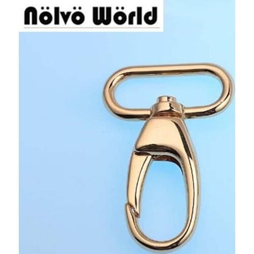 30pcs 5 colors 32X55mm 1.2 Inch swivel hooks thick clasp for Genuine leather purse bags handbags adjusted parts