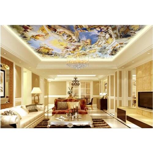 3d wallpaper custom mural non-woven 3d beautiful heaven painting landscapes zenith ceiling fresco decoration figure wallpaper