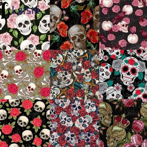 Diamond embroidery Scary skull with roses series diamond mosaic diamond painting full square round drill rhinestone pictures