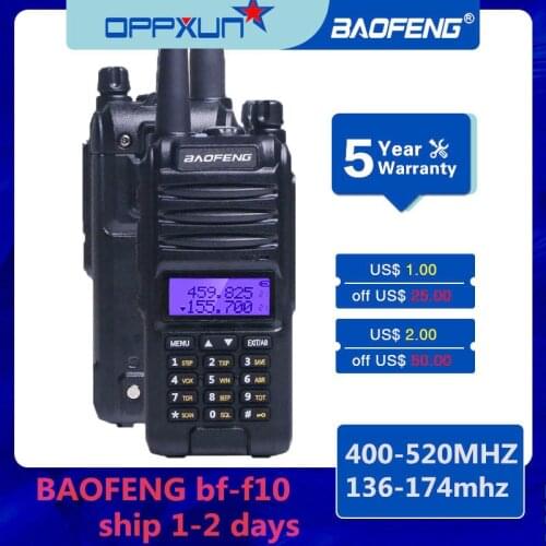 Baofeng BF-uvF10 radio walkie-talkie waterproof UHF VHF walkie-talkie professional multi-band dual-frequency A58 two channels