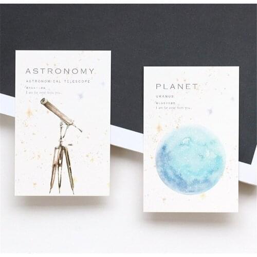 28pcs/pack Creative Parallel Universe Lomo Cards Mini Postcards Letter Writing Paper Message Pads Birthday Party Greeting Cards