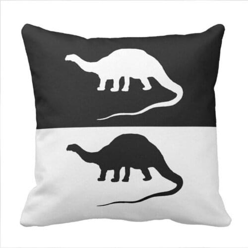 Brontosaurus throw pillow case