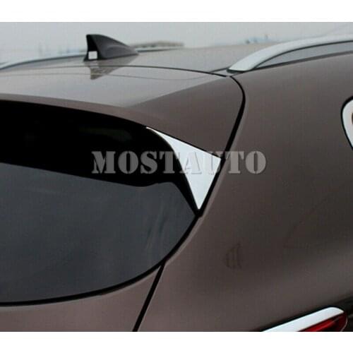 For Kia Sportage Fourth Generation 2016-2018 ABS Chrome Rear Window Triangle Cover Trim 2pcs Car Accessories Interior Car Decor
