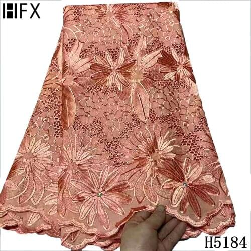 HFX New Arrival Swiss Voile Lace Fabric Heavy Cotton Embroidered Brode African Lace Swiss Voile Lace in Switzerland For Sewing