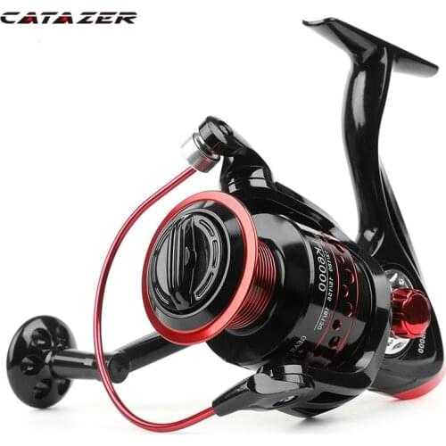 Catazer Spinning Reel Metal Fishing Reel 13 Ball Bearing Left / Right Hand Wheel 2000-7000 Series Fishing Wheel