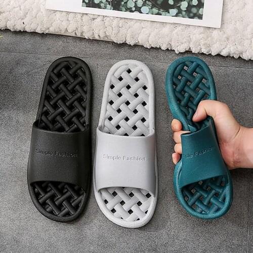 Summer Men Indoor Slippers Floor Flat Shoes Indoor Eva Flip Flops Female Non-slip Bathroom Home Slippers Zapatillas De Hombre