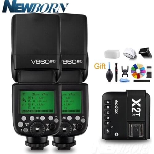 Godox V860II V860II-F TTL HSS Li-ion Battery Speedlite Flash With X2T-F Flash Trigger Transmitter for Fujifilm Fuji
