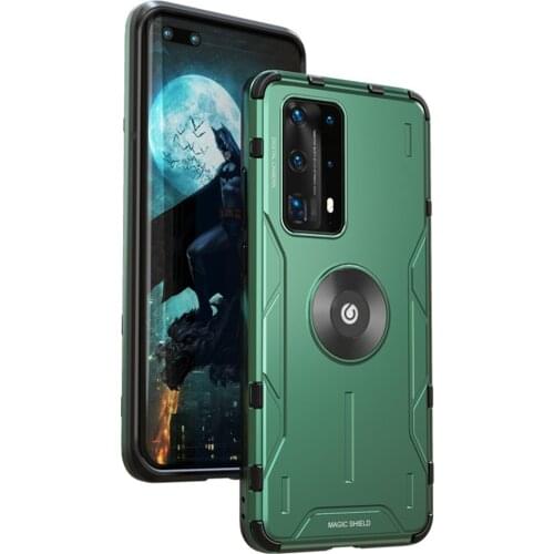 Metal Armor Phone Shell for Huawei P40/P40 Pro Mobile Phones Anti-knock Shockproof Hard Protective Cover Skin Case