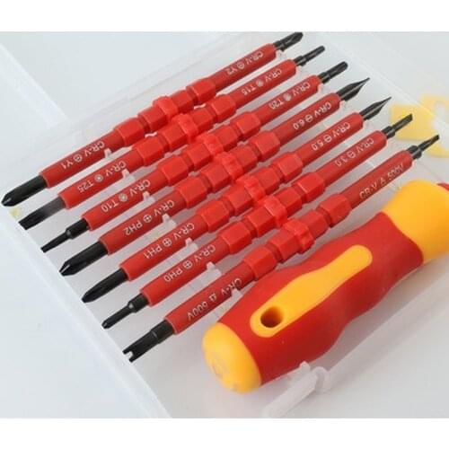 Insulated Screwdriver Set Electrical Electrician Hand Tool Multifunctional Screw Driver Bit Opening Repair Tool For electricians