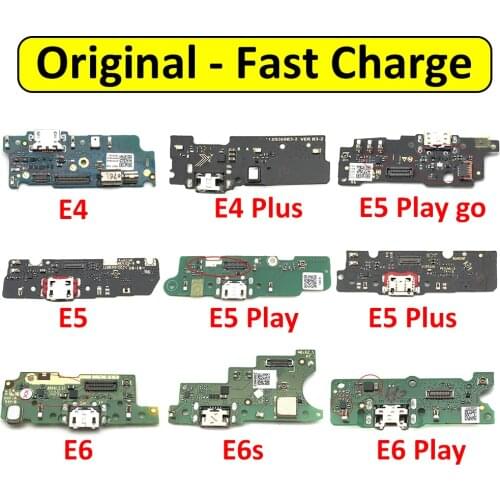 Original Dock Connector Micro USB Charger Charging Port Flex Cable Board For Motorola Moto E3 E4 E4T E5 E6s Play Plus E5 Play Go