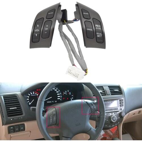 Steering Wheel Audio Control Switch 35880-SDB-A01 A21 For Honda Accord W/O EX 2.4L MK7 Odyssey 2003-2007