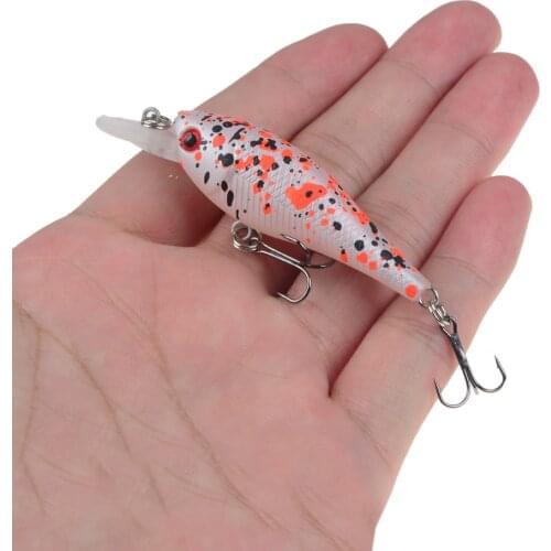 1PCS Floating Minnow Trolling Fishing Lure 65mm/4.8g Isca Bionic Artificial CrankBait Wobblers for Pike Hard Bait Fishing Tools