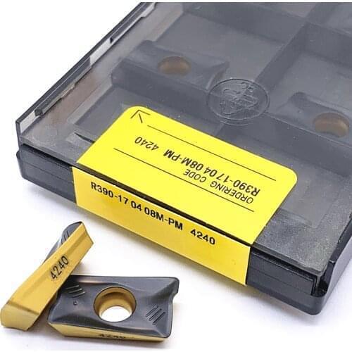 R390-170408 M PM 1025 1030 4240 carbide milling inserts cutter cutting tools blade High cost performance 170408M PM4240
