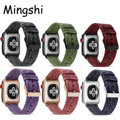 Soft Nylon Band for Apple Watch Series 6 SE 5 4 3 2 1 38MM 42MM For Apple Watch Strap for iWatch 4/5 40MM 44MM Watchband
